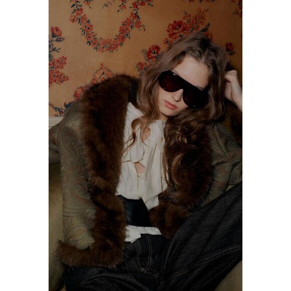 ZARA EMBROIDERED DOUBLE-FACED JACKET - Picture 7 of 10